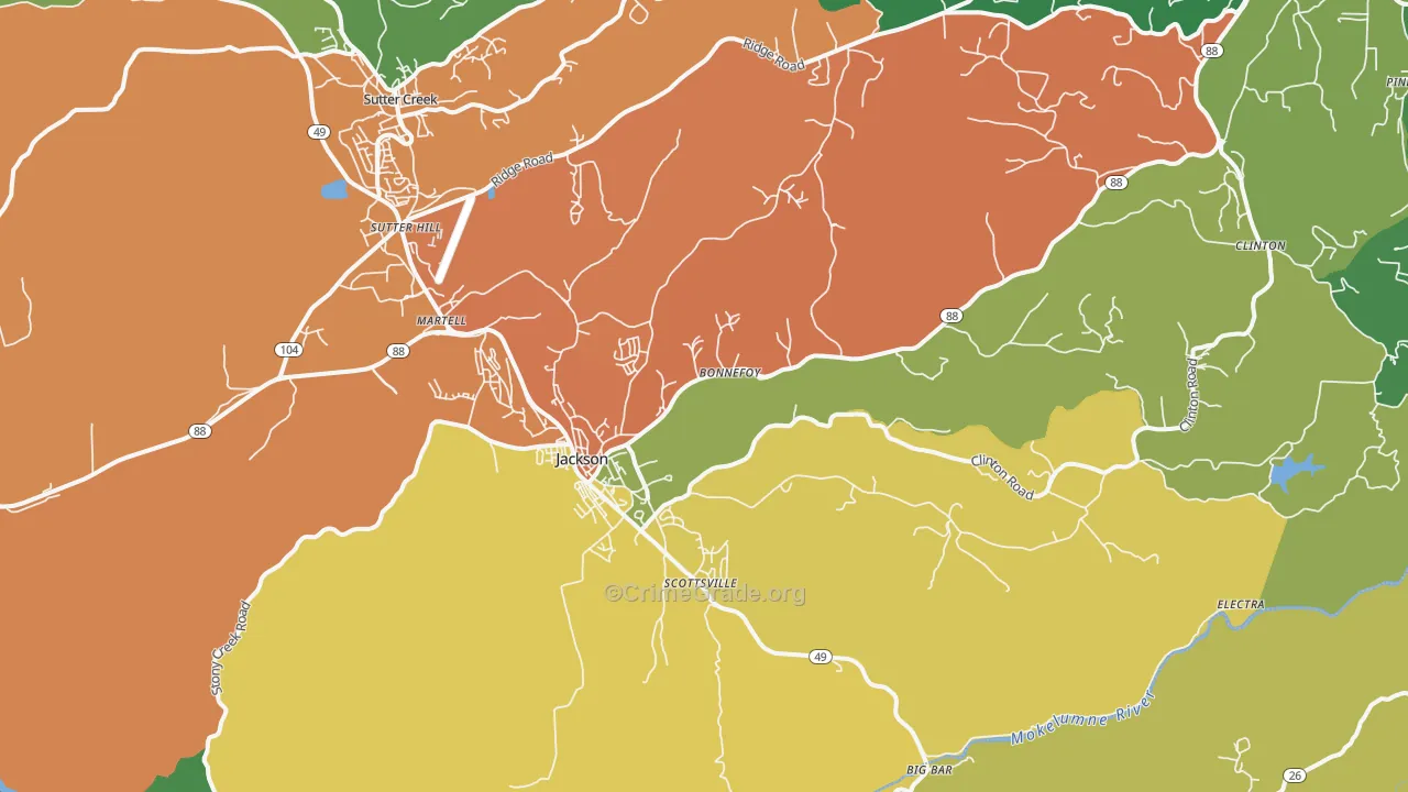 95642, CA Map of Drug-Related Crime Rates