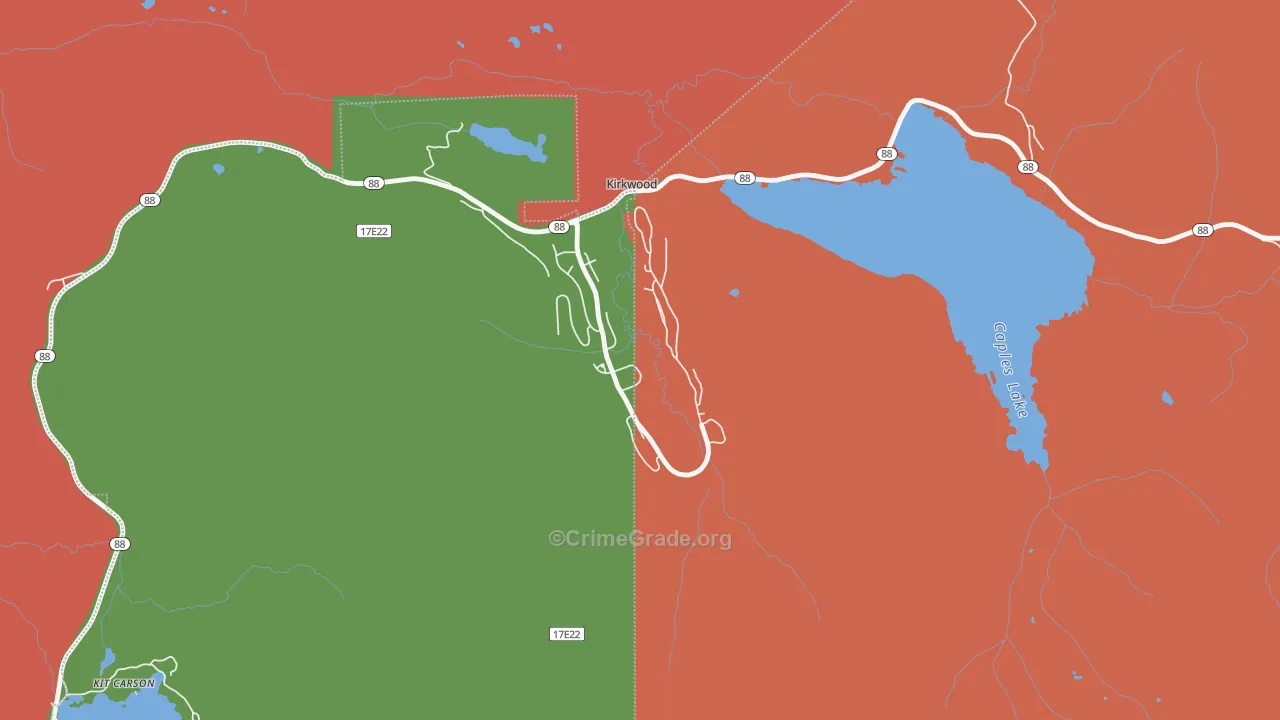 95646, CA Map of Drug-Related Crime Rates