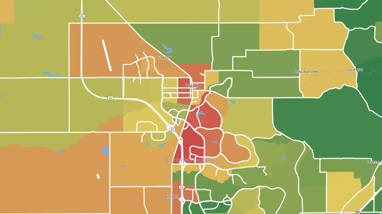 95648, CA Map of Drug-Related Crime Rates