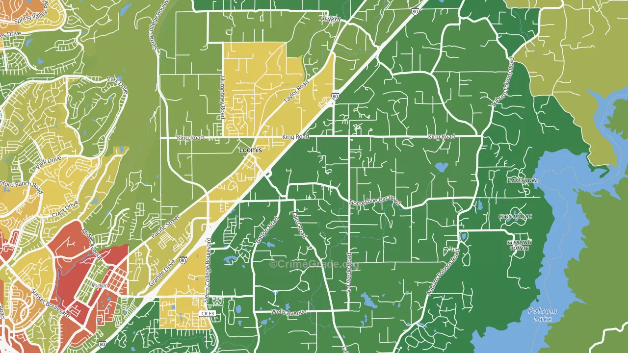 95650, CA Map of Drug-Related Crime Rates