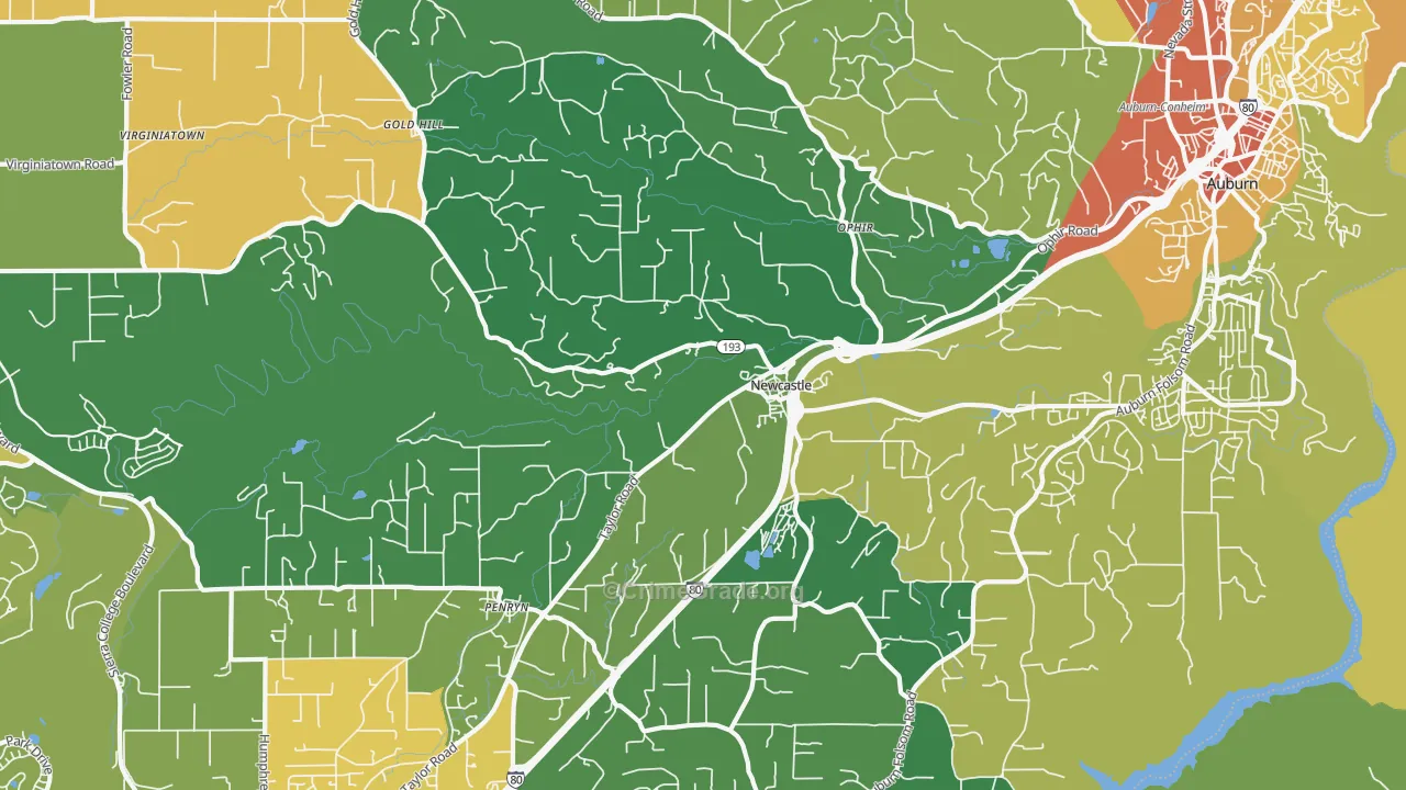 95658, CA Map of Drug-Related Crime Rates