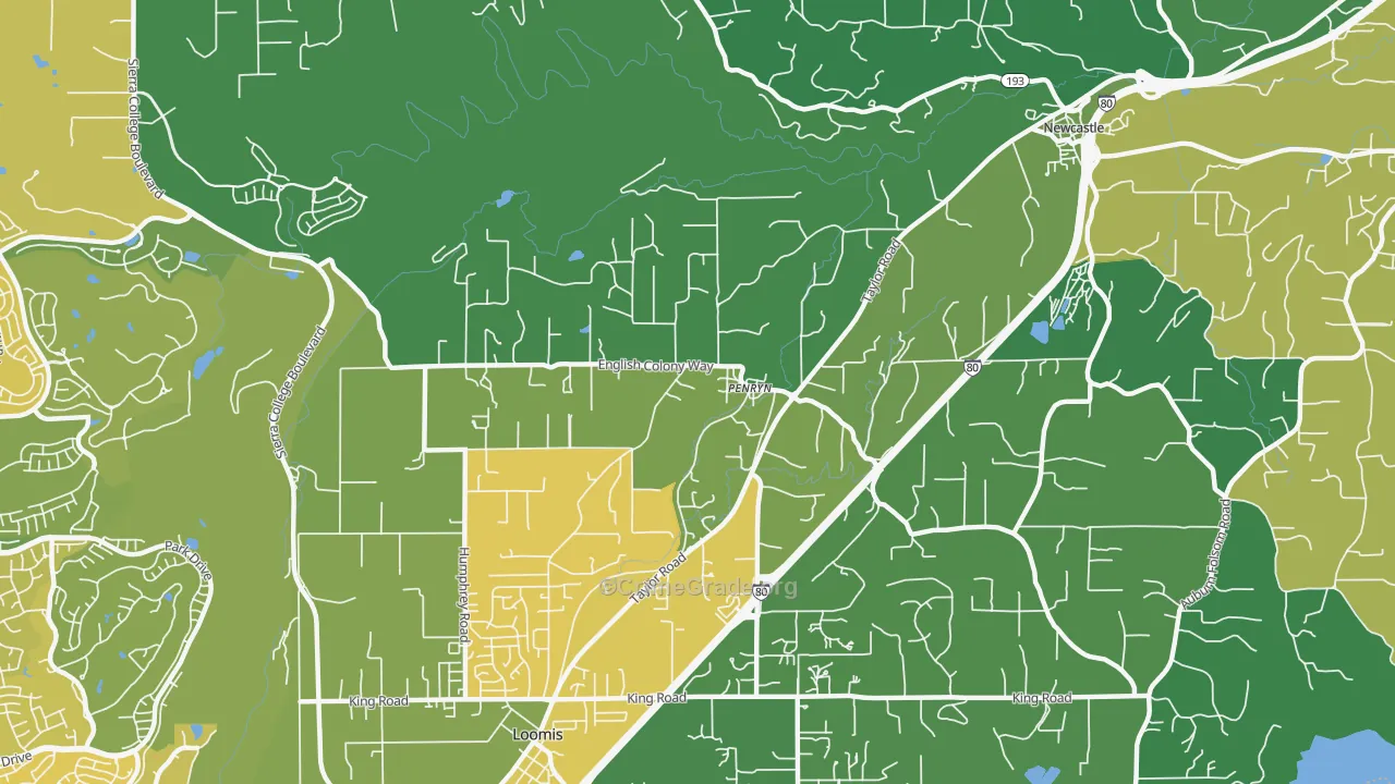95663, CA Map of Drug-Related Crime Rates