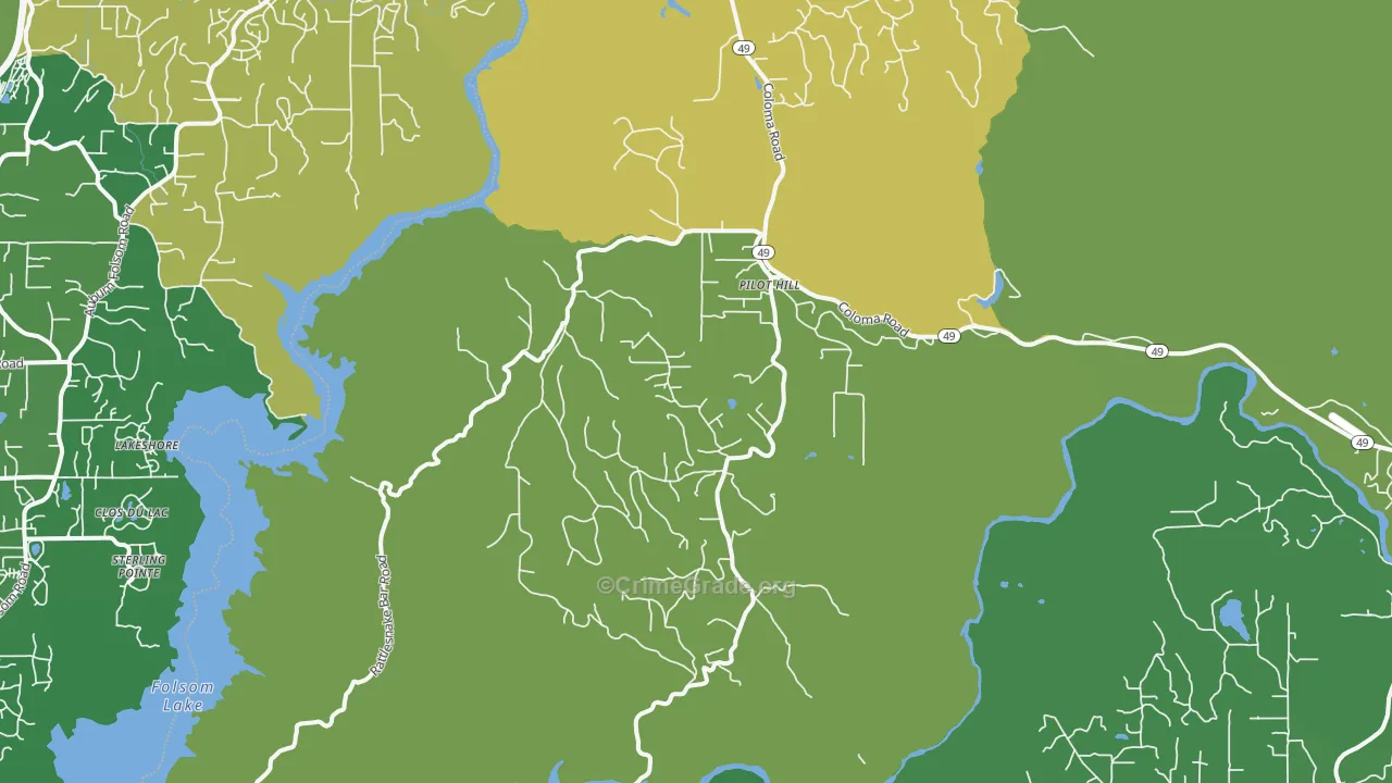 95664, CA Map of Drug-Related Crime Rates