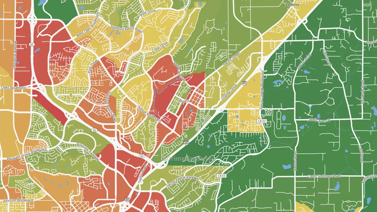 95677, CA Map of Drug-Related Crime Rates