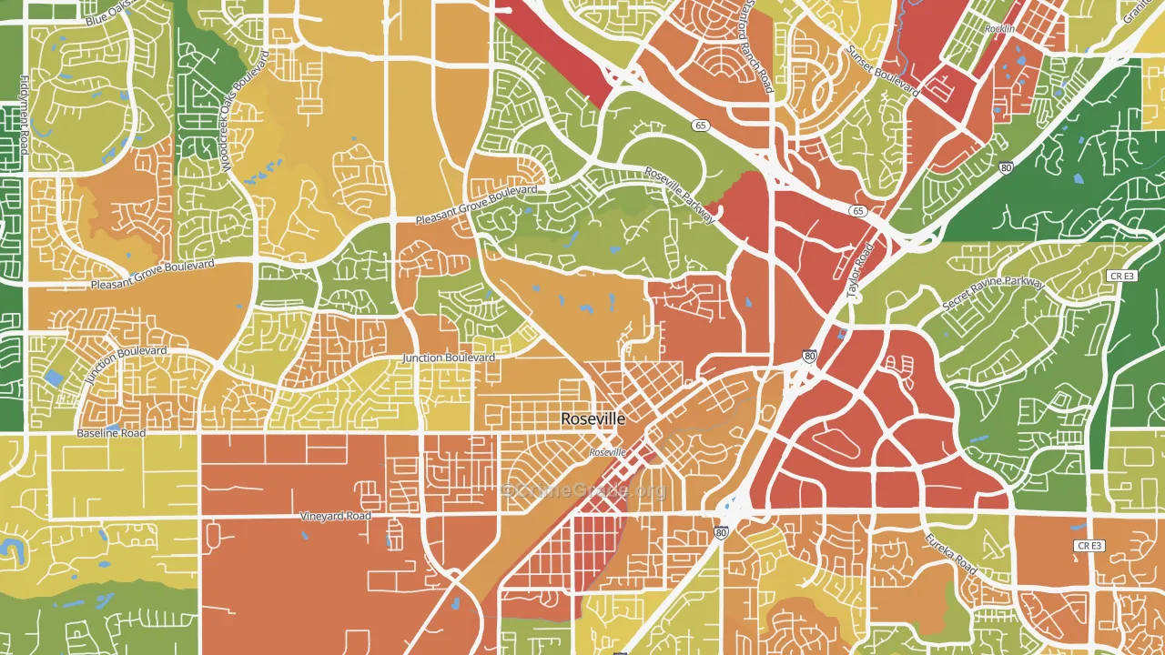 95678, CA Map of Drug-Related Crime Rates