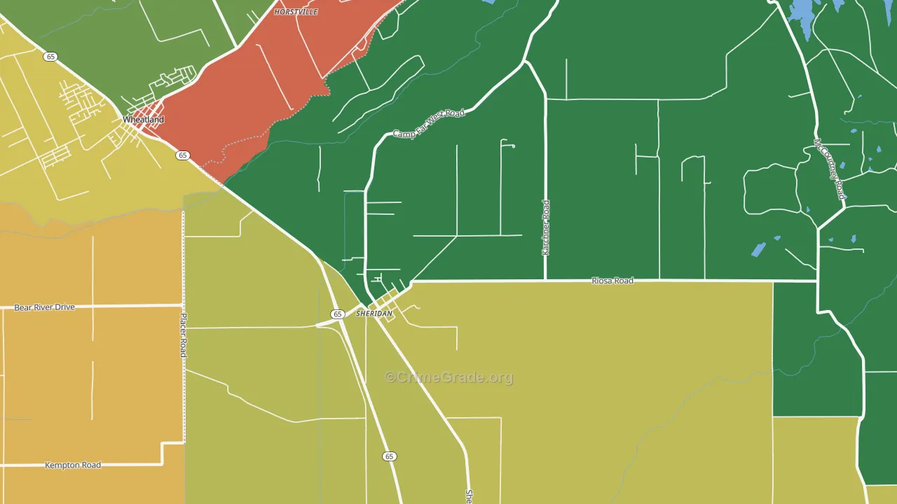 95681, CA Map of Drug-Related Crime Rates