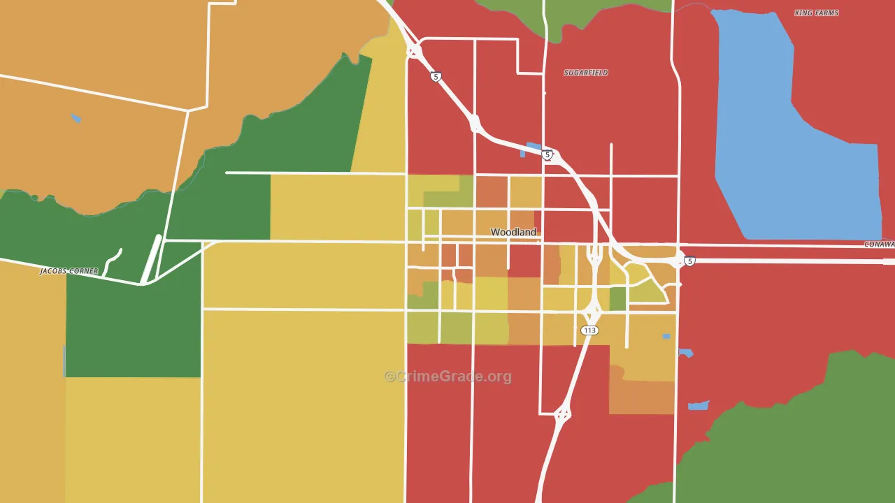 95695, CA Map of Drug-Related Crime Rates