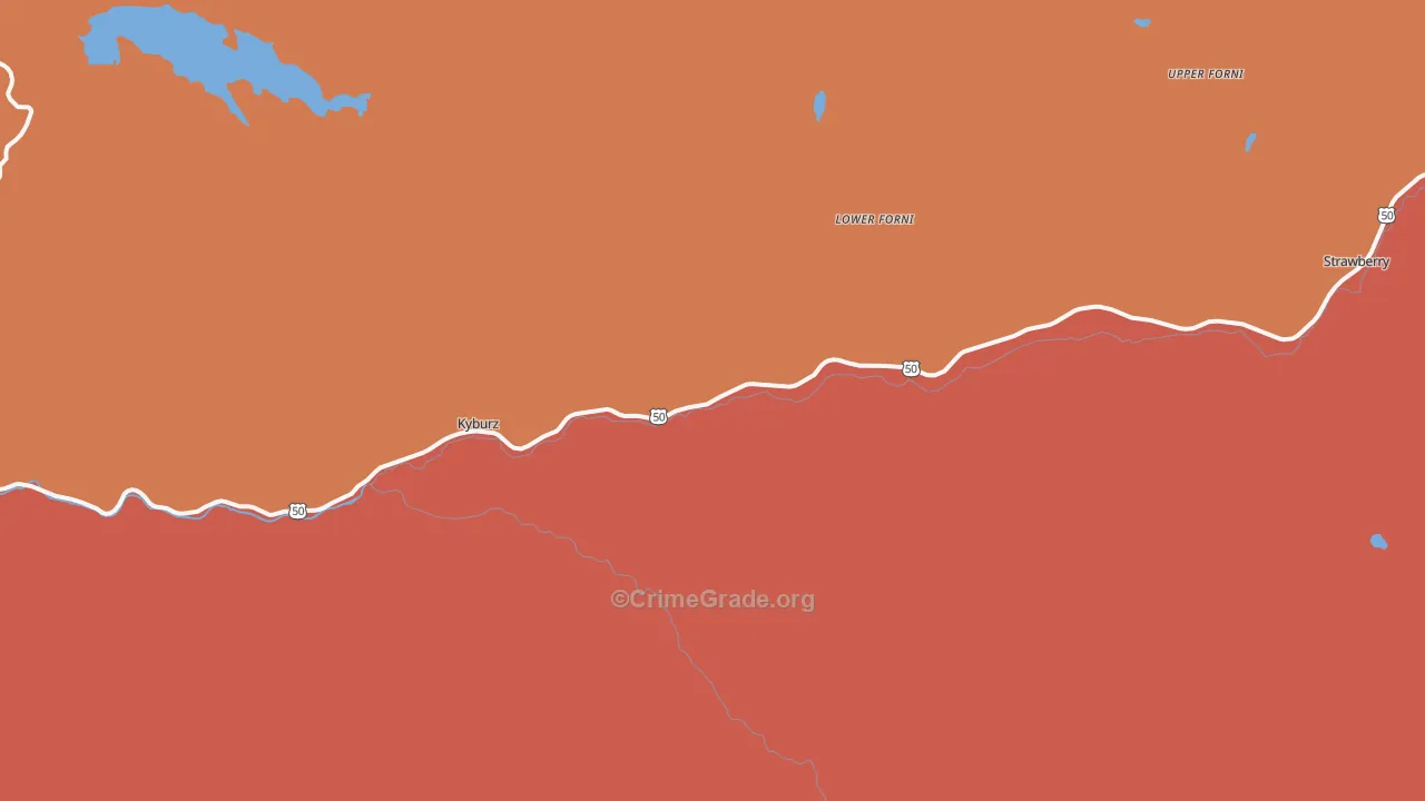 95720, CA Map of Drug-Related Crime Rates