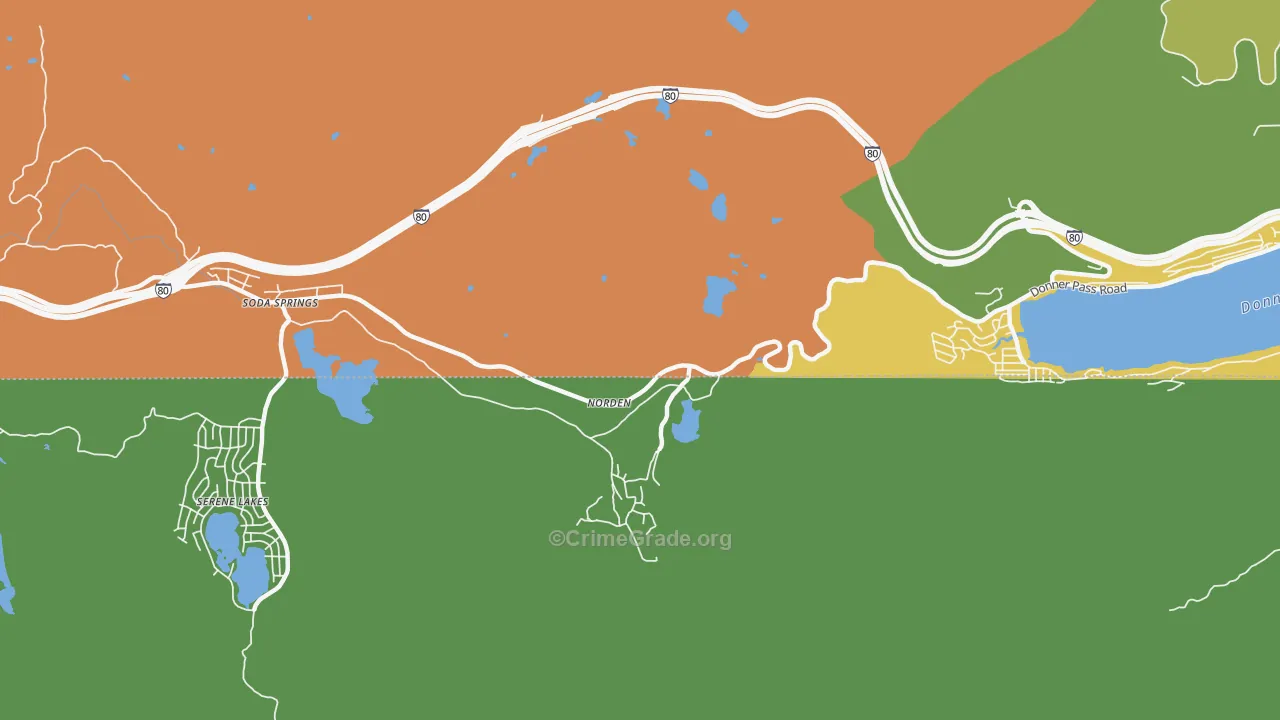 95724, CA Map of Drug-Related Crime Rates