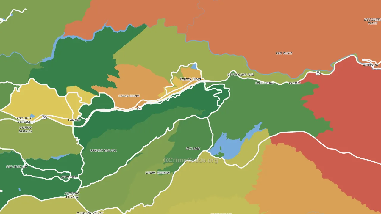 95726, CA Map of Drug-Related Crime Rates