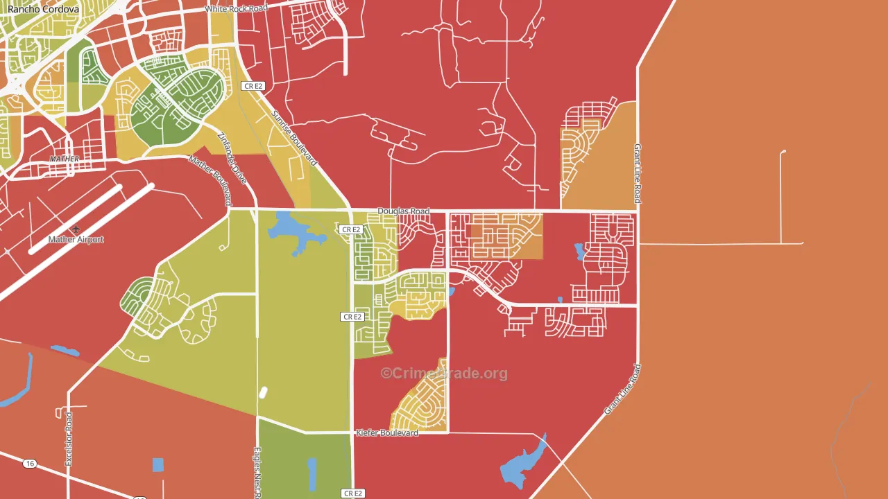 95742, CA Map of Drug-Related Crime Rates