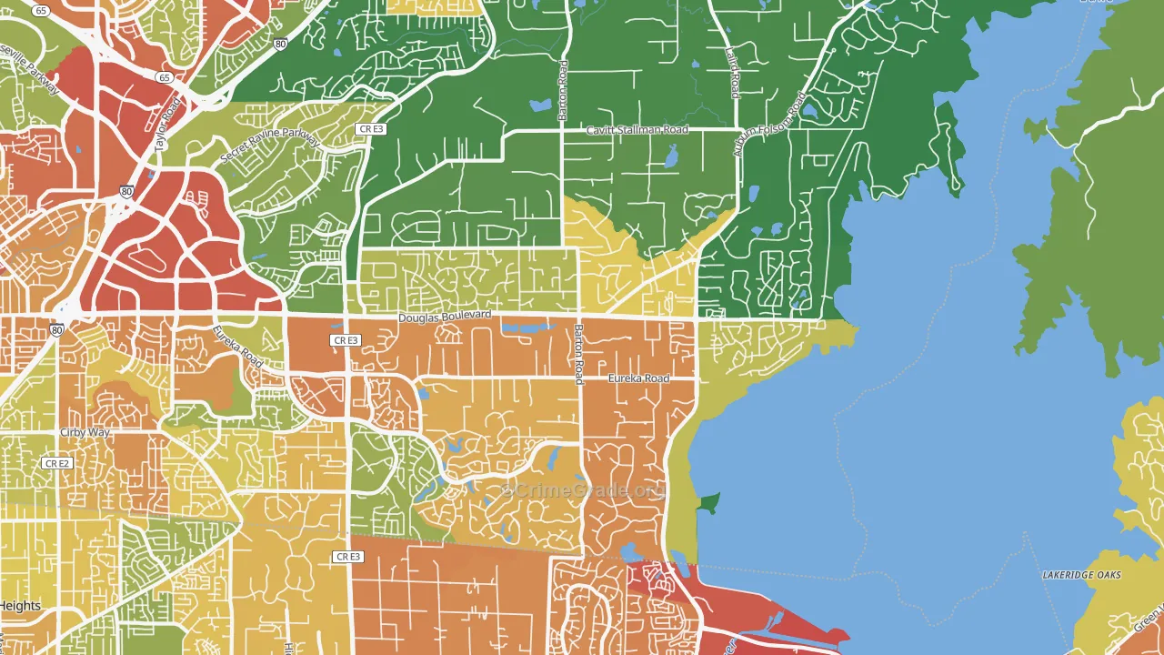 95746, CA Map of Drug-Related Crime Rates