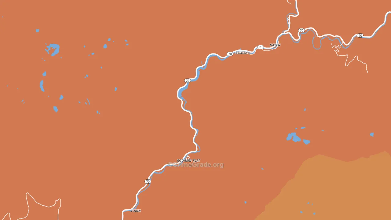95915, CA Map of Drug-Related Crime Rates