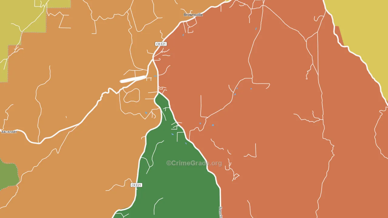 95919, CA Map of Drug-Related Crime Rates