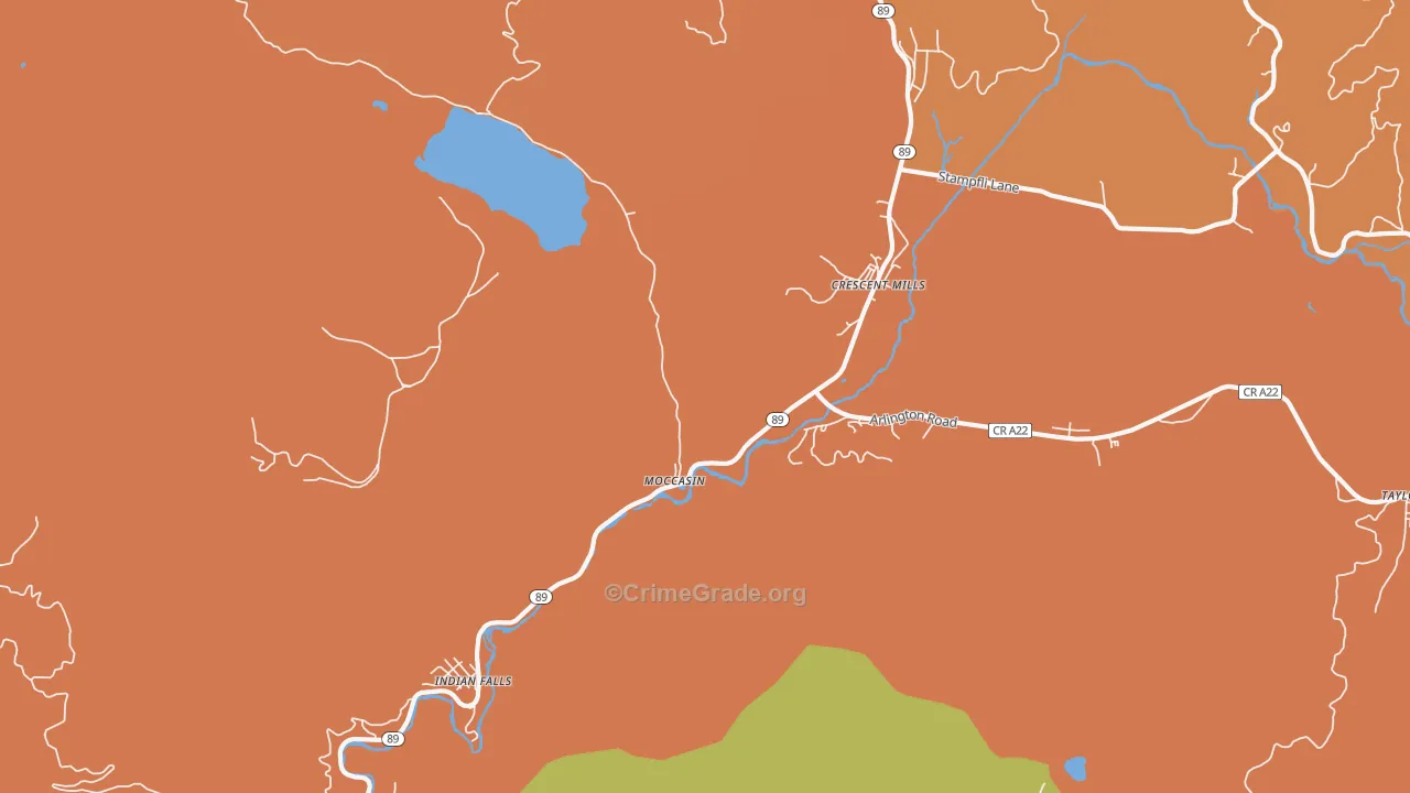 95934, CA Map of Drug-Related Crime Rates