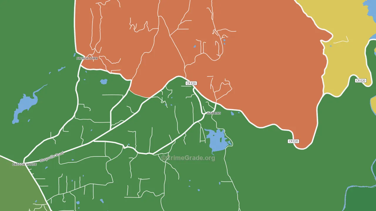 95935, CA Map of Drug-Related Crime Rates
