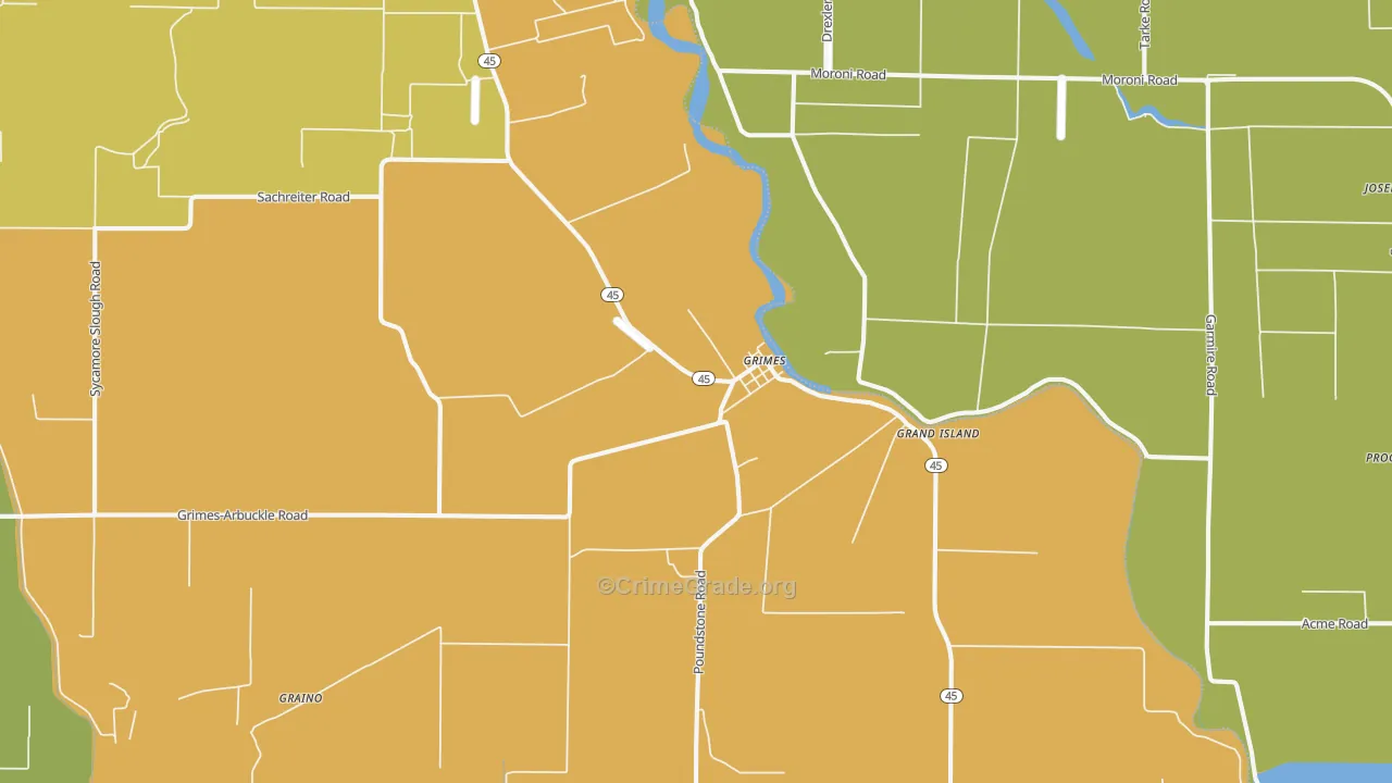 95950, CA Map of Drug-Related Crime Rates