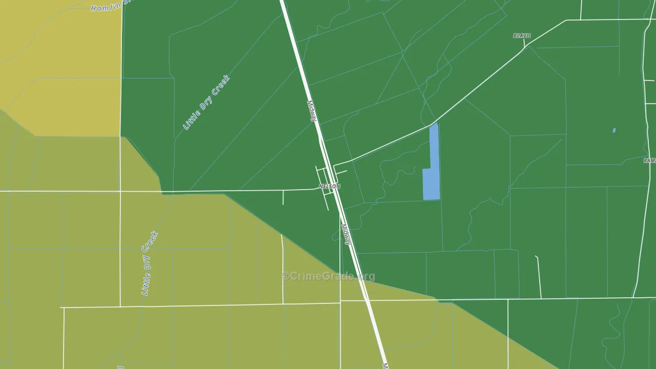 95958, CA Map of Drug-Related Crime Rates