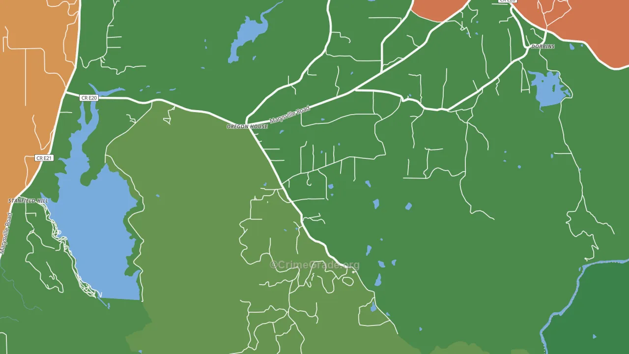 95962, CA Map of Drug-Related Crime Rates