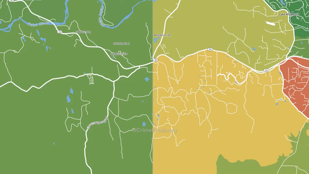 95977, CA Map of Drug-Related Crime Rates