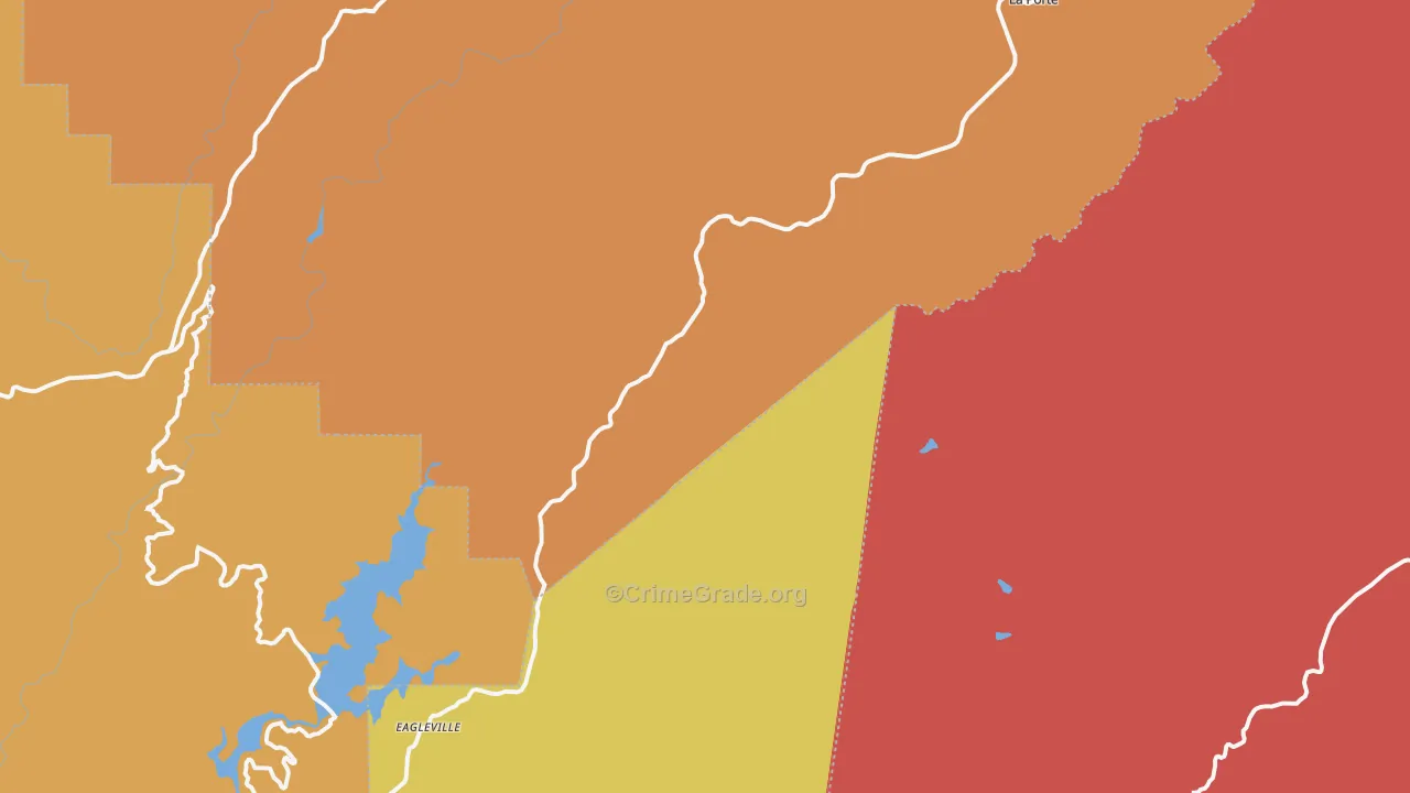 95981, CA Map of Drug-Related Crime Rates