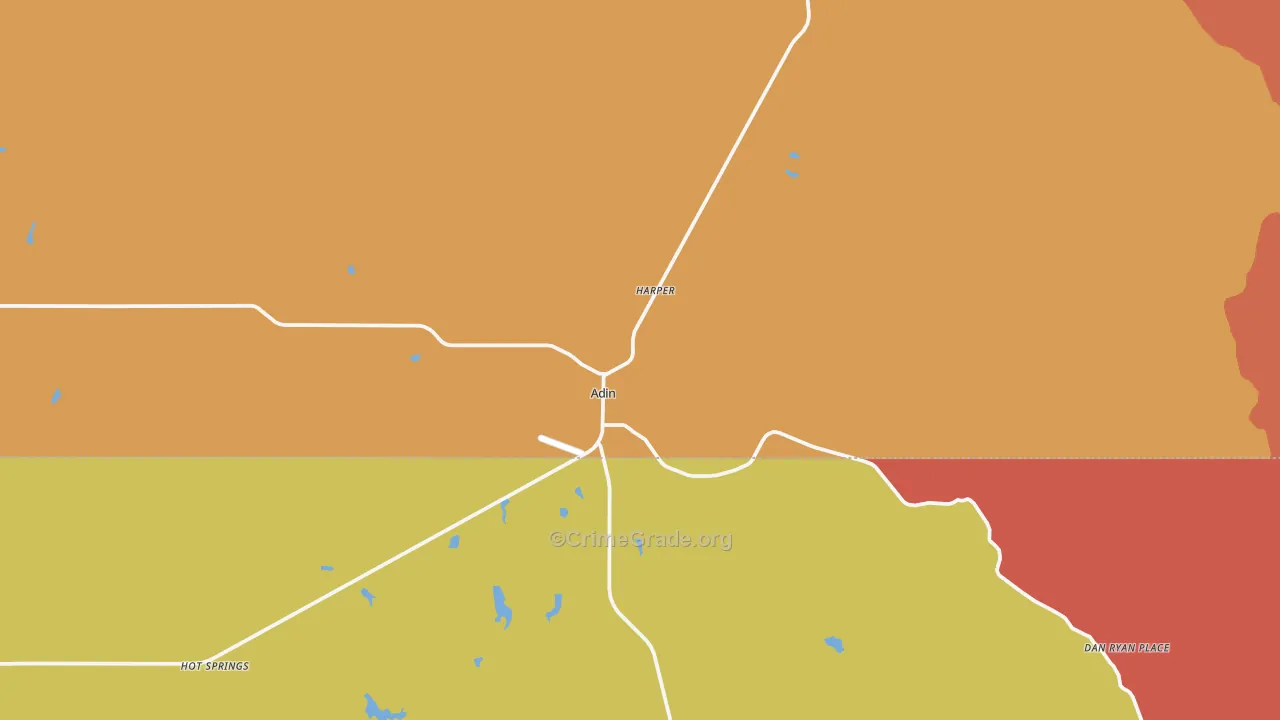 96006, CA Map of Drug-Related Crime Rates