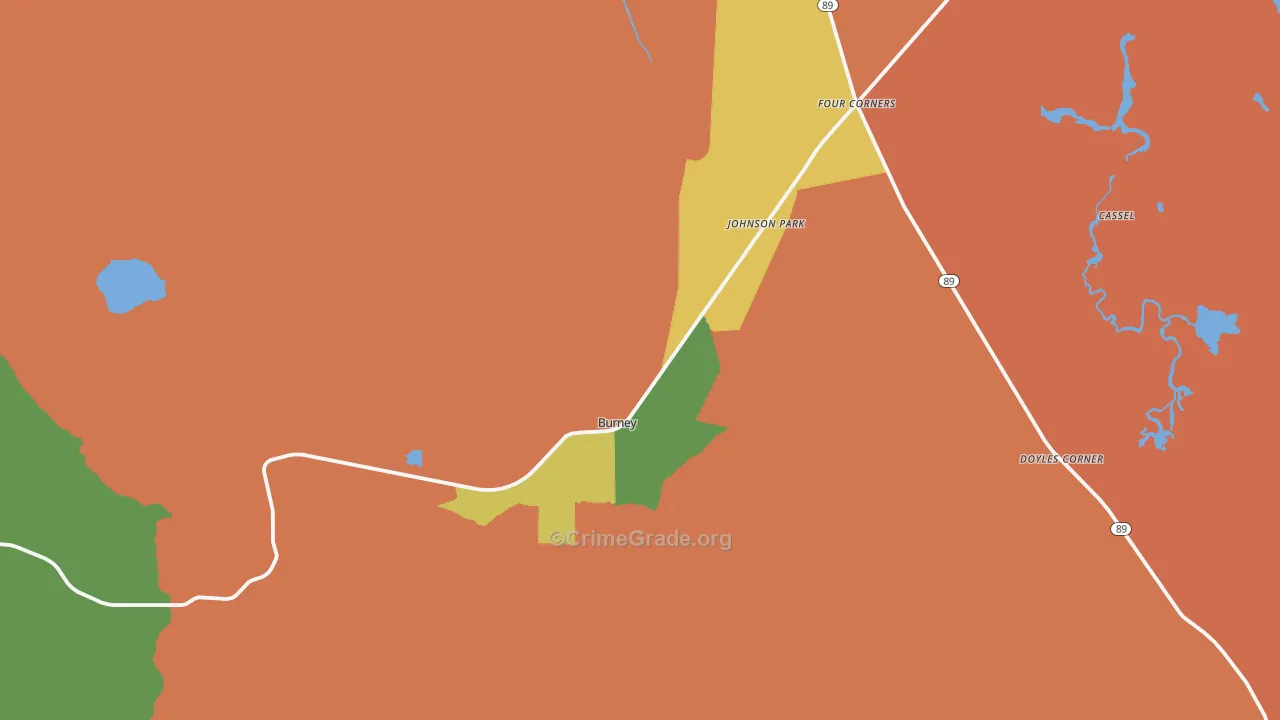 96013, CA Map of Drug-Related Crime Rates