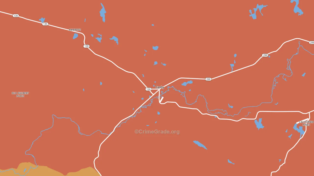 96015, CA Map of Drug-Related Crime Rates