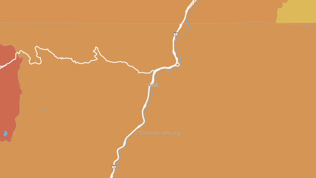 96017, CA Map of Drug-Related Crime Rates