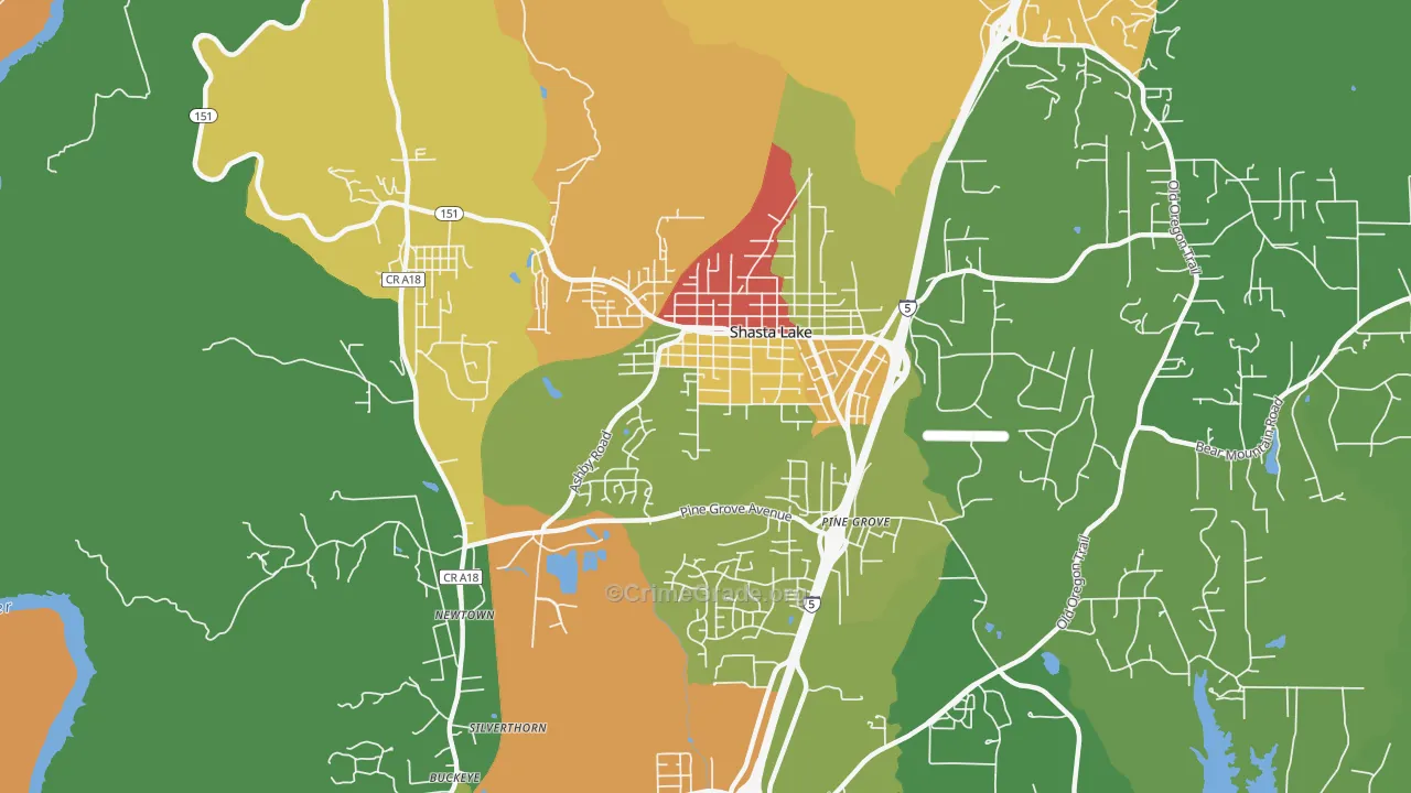 96019, CA Map of Drug-Related Crime Rates