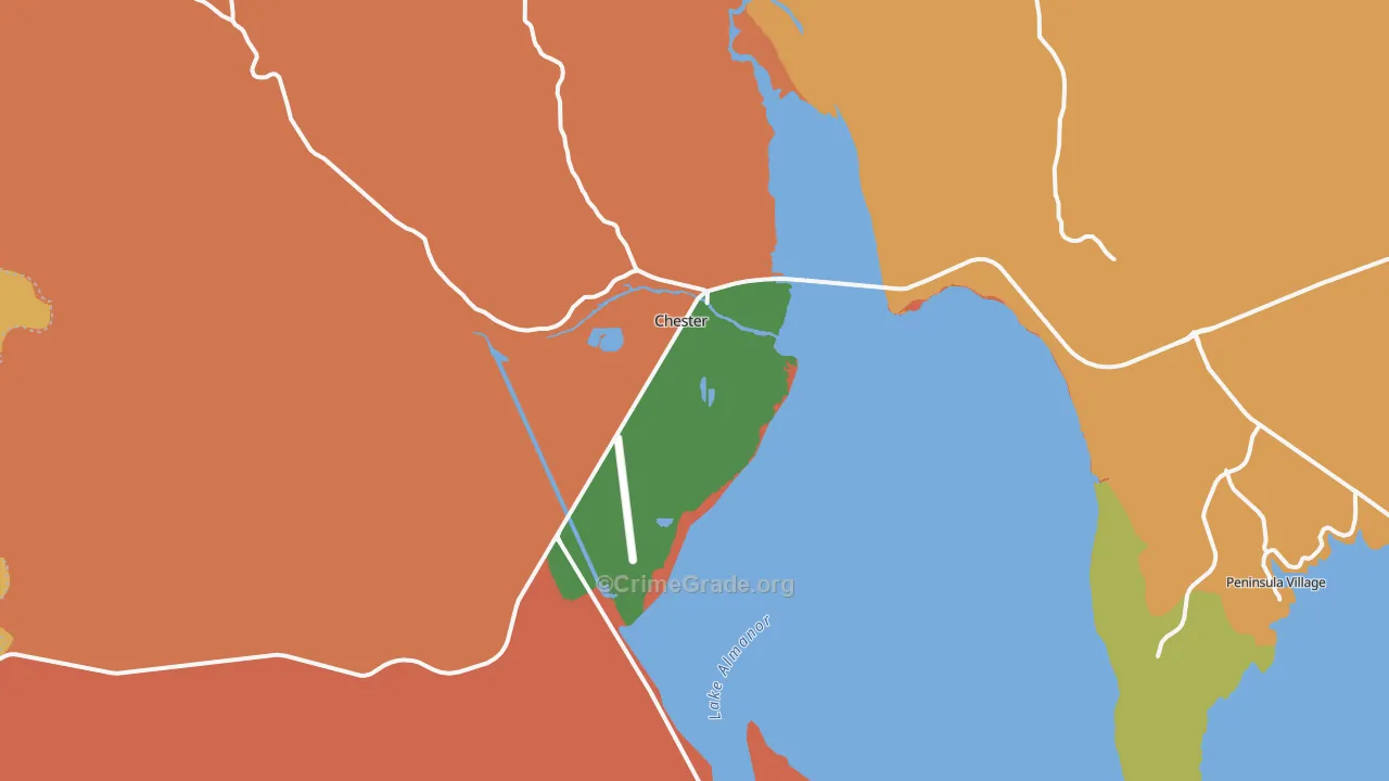 96020, CA Map of Drug-Related Crime Rates