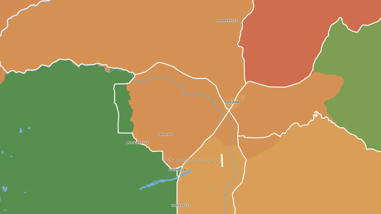 96032, CA Map of Drug-Related Crime Rates