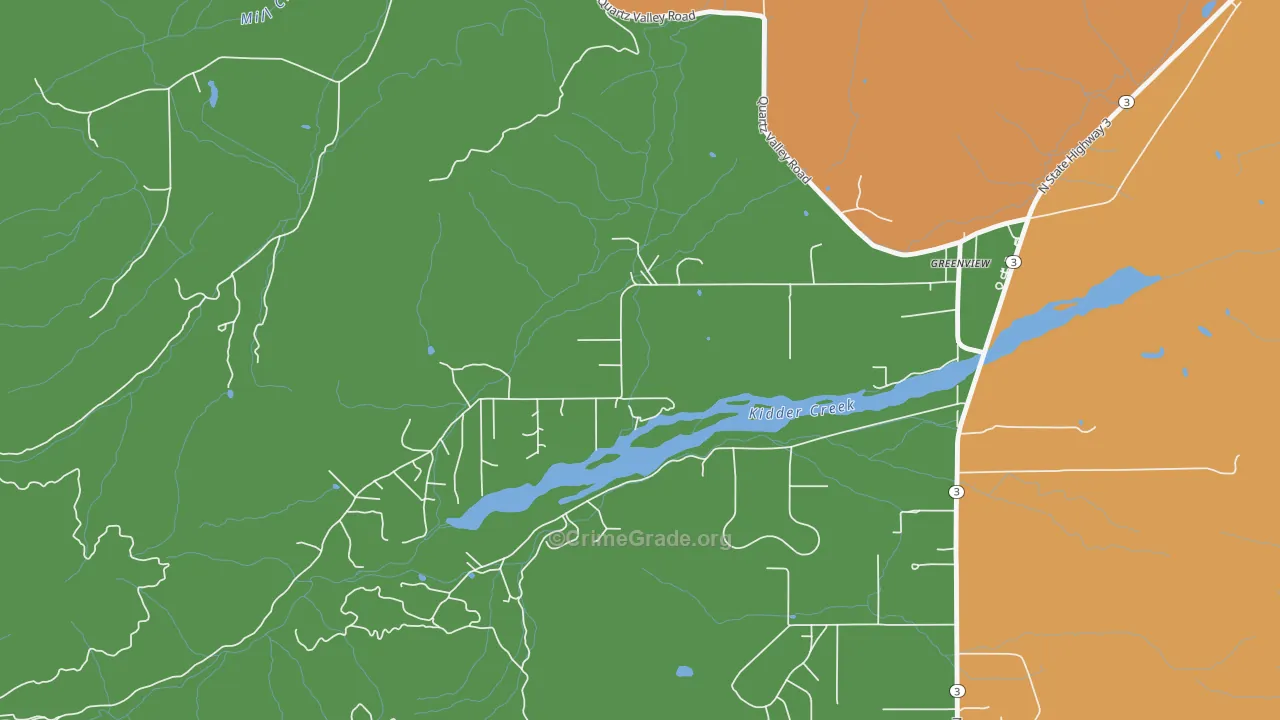 96037, CA Map of Drug-Related Crime Rates