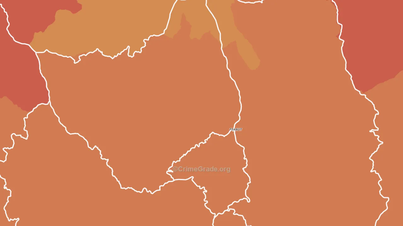 96041, CA Map of Drug-Related Crime Rates