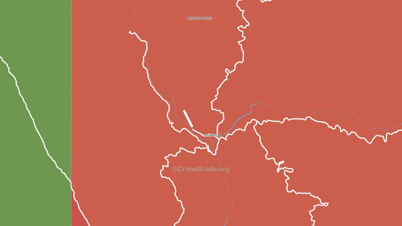 96046, CA Map of Drug-Related Crime Rates