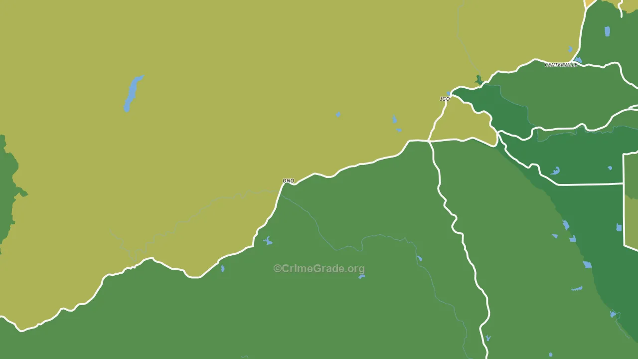 96047, CA Map of Drug-Related Crime Rates