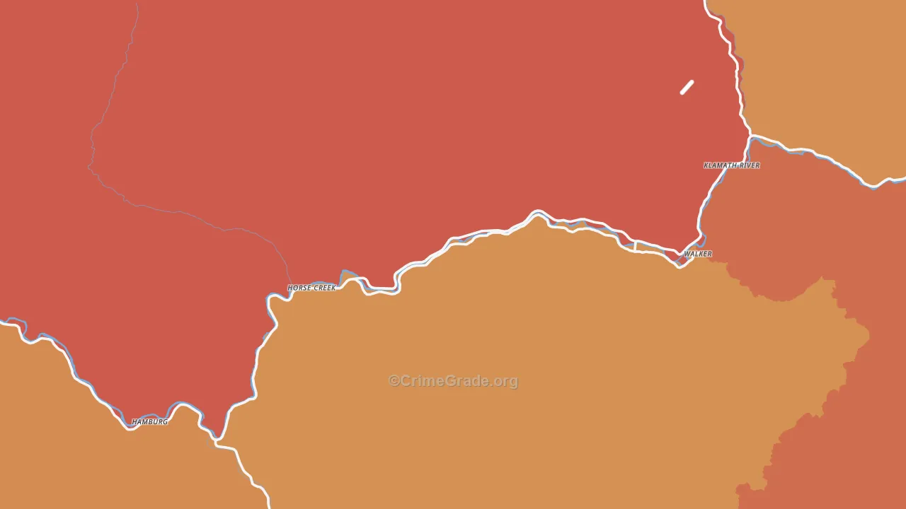 96050, CA Map of Drug-Related Crime Rates