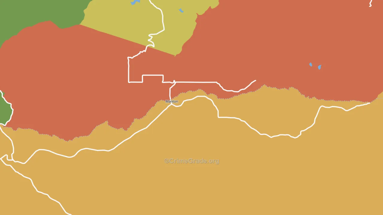 96059, CA Map of Drug-Related Crime Rates