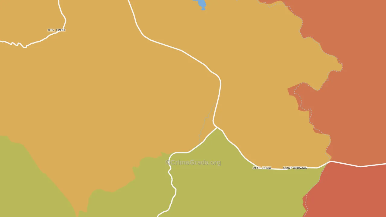 96061, CA Map of Drug-Related Crime Rates