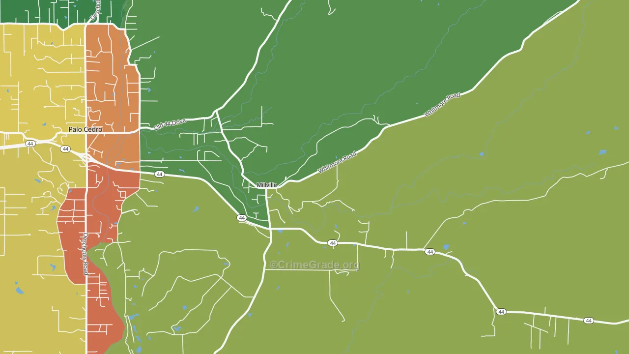 96062, CA Map of Drug-Related Crime Rates