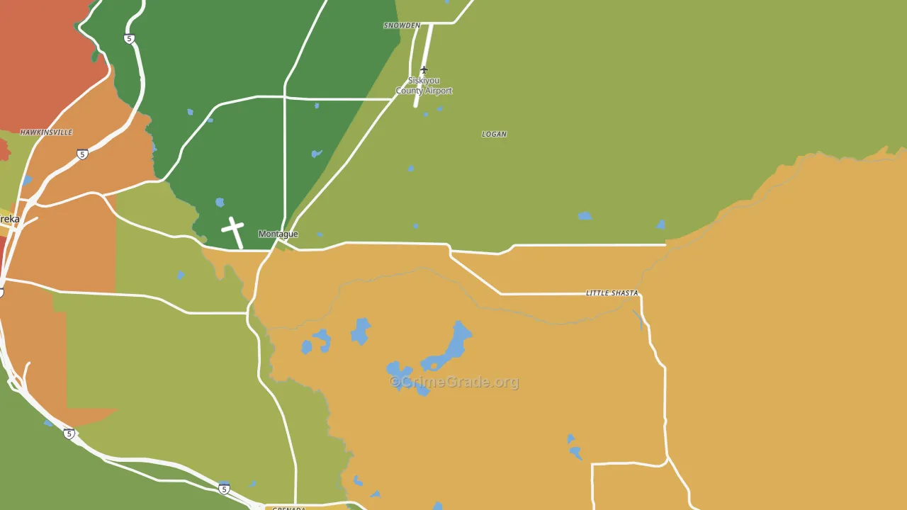 96064, CA Map of Drug-Related Crime Rates