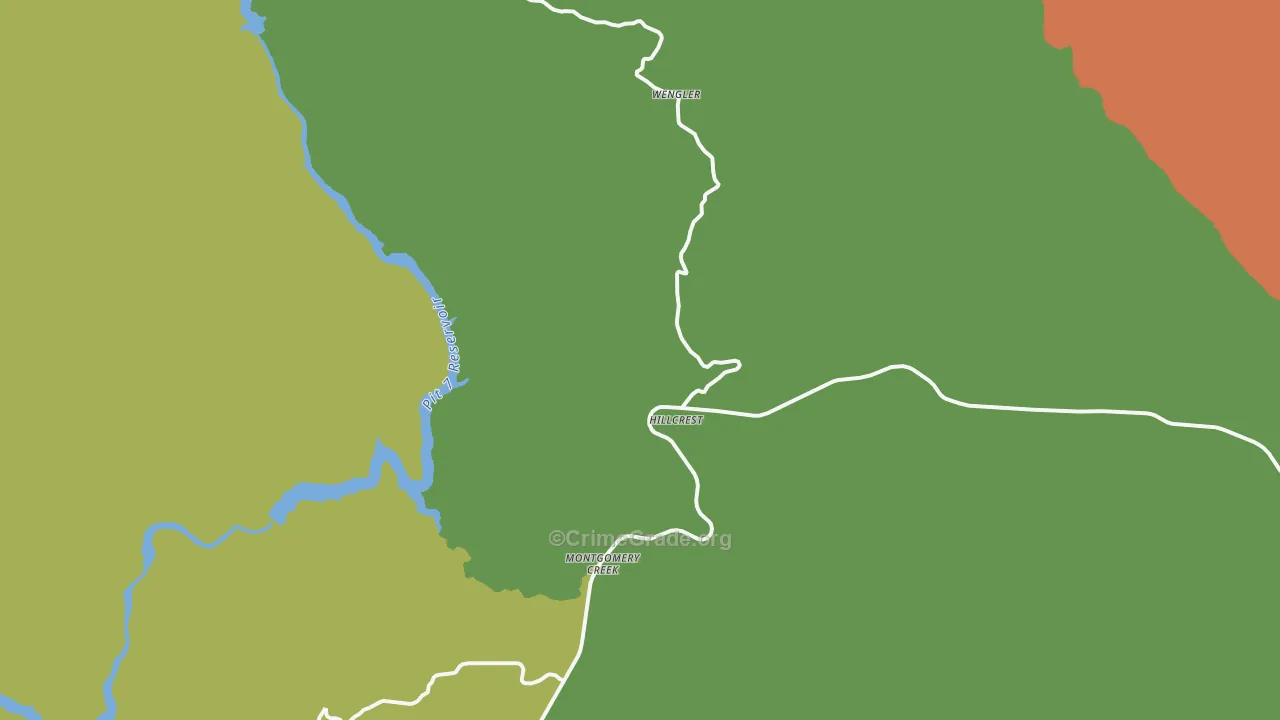 96065, CA Map of Drug-Related Crime Rates
