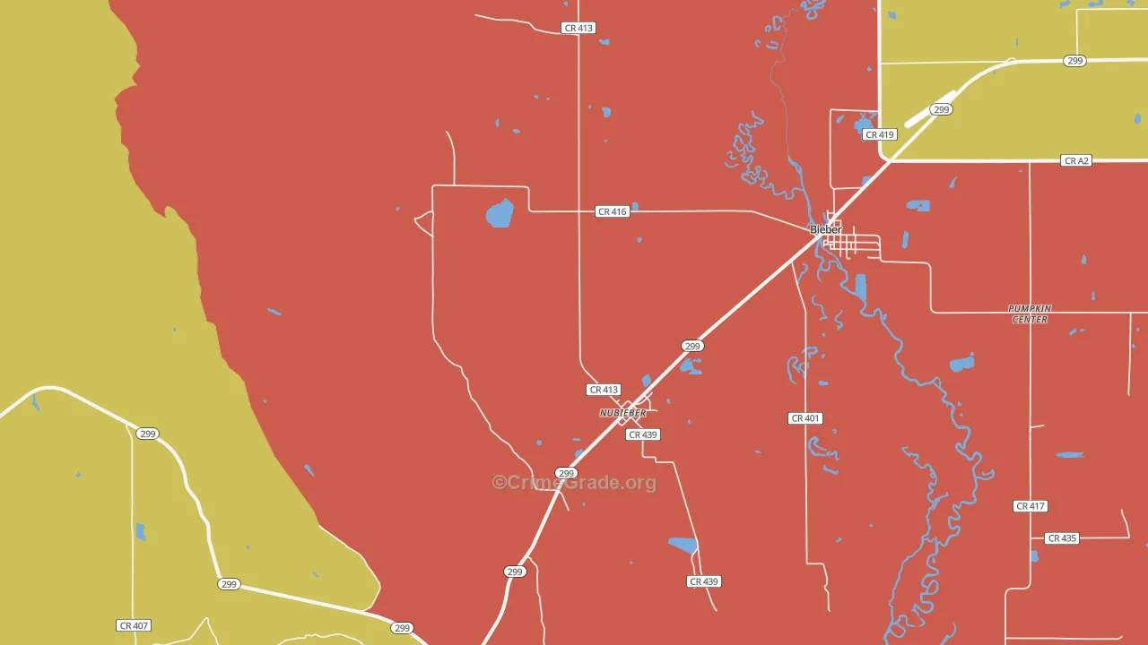 96068, CA Map of Drug-Related Crime Rates