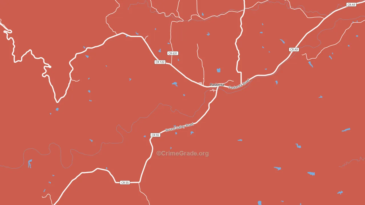 96074, CA Map of Drug-Related Crime Rates