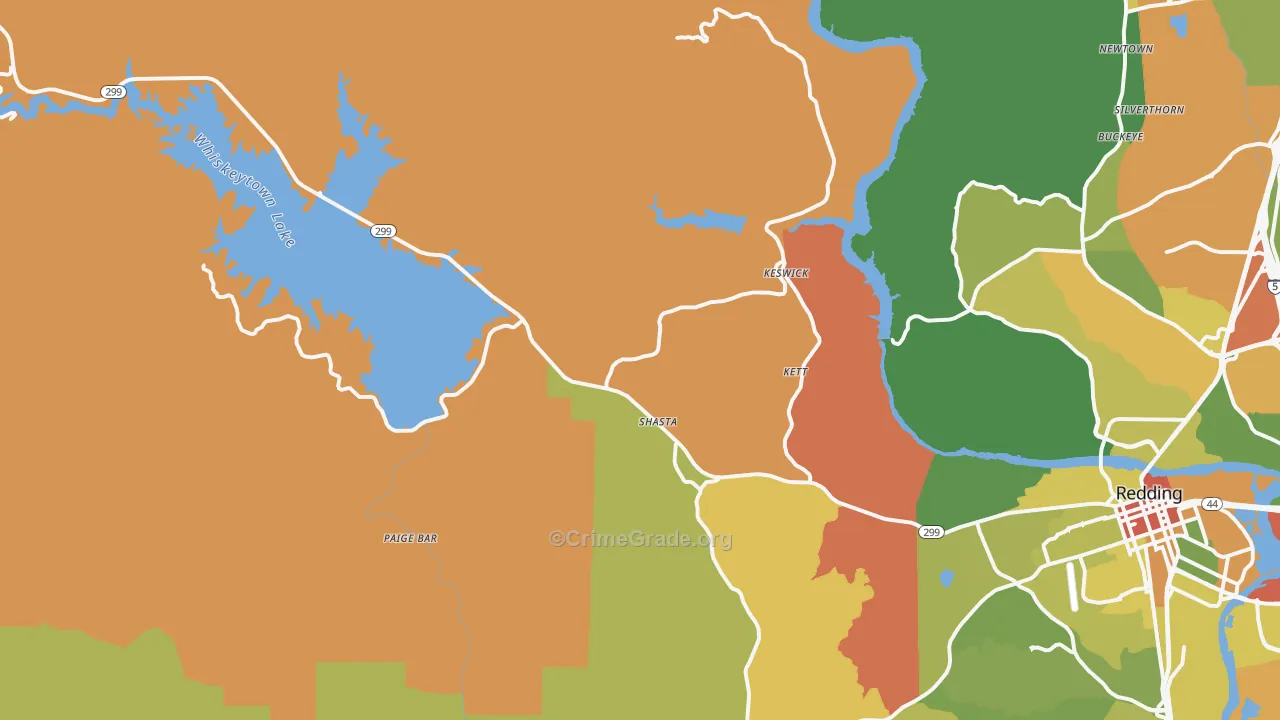 96087, CA Map of Drug-Related Crime Rates