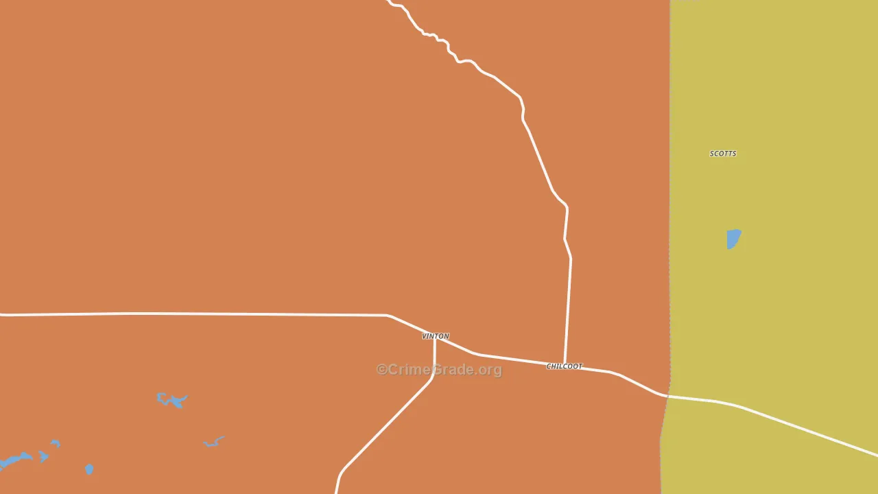 96105, CA Map of Drug-Related Crime Rates