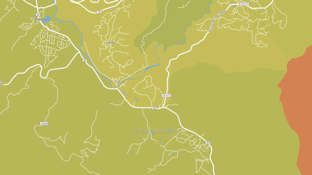 96106, CA Map of Drug-Related Crime Rates