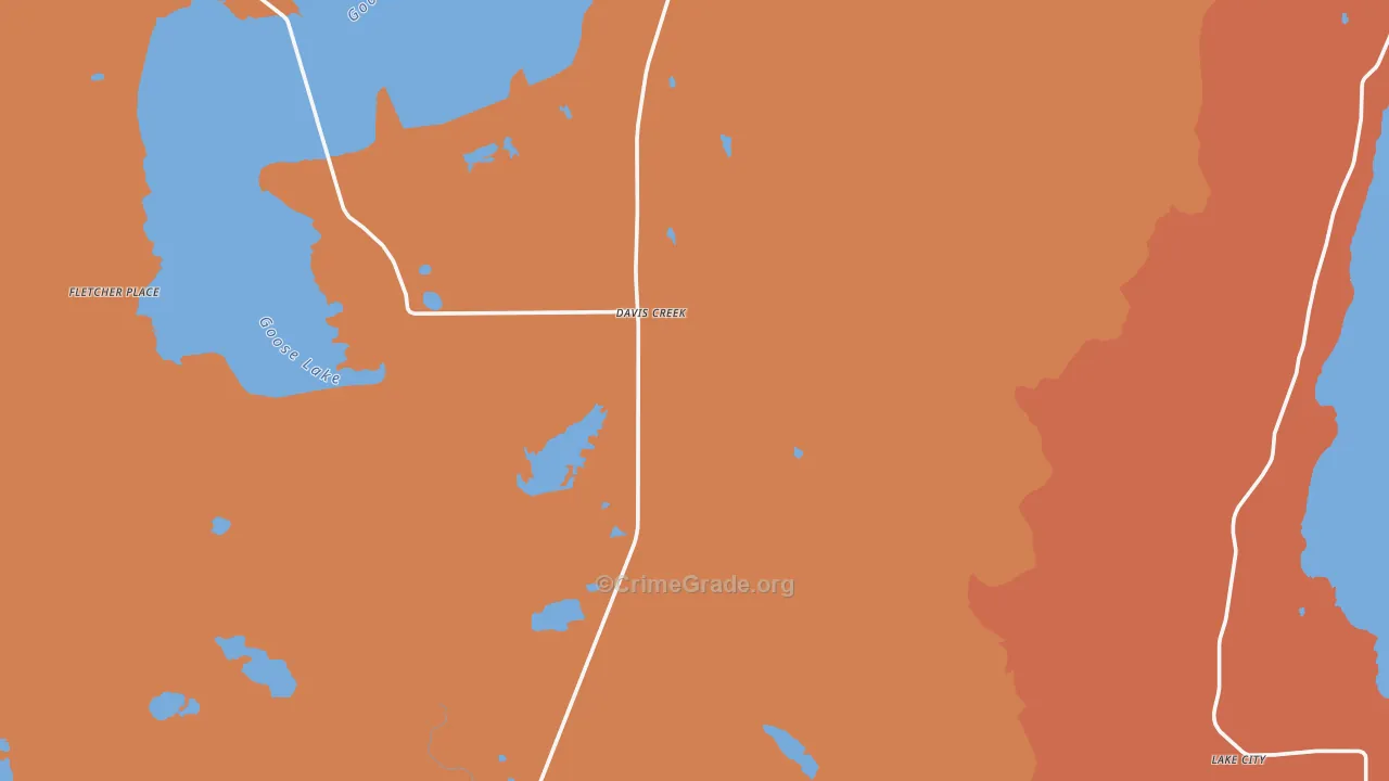 96108, CA Map of Drug-Related Crime Rates