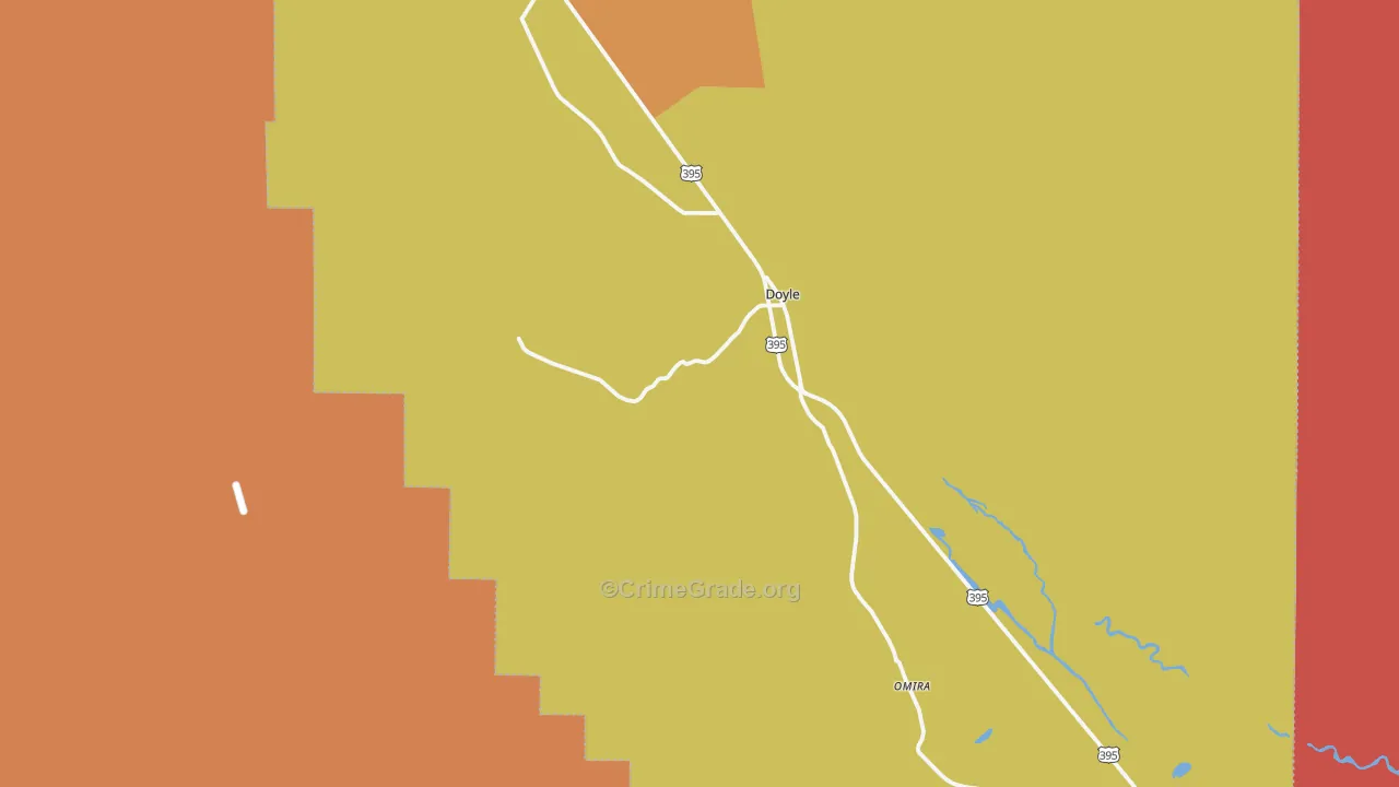 96109, CA Map of Drug-Related Crime Rates