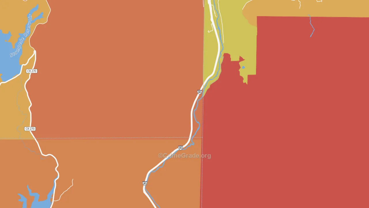 96111, CA Map of Drug-Related Crime Rates
